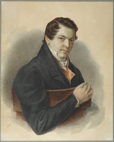 Retrato del Decembrista Mikhail Naryshkin de Nikolai Alexandrovich Bestuzhev