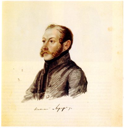 Retrato del Decembrista Nikolai Lorer 1794-1873, 1832-1833 de Nikolai Alexandrovich Bestuzhev