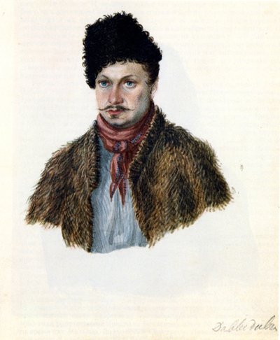 Retrato del Decembrista Vasily Davydov 1793-1855, 1839 de Nikolai Alexandrovich Bestuzhev