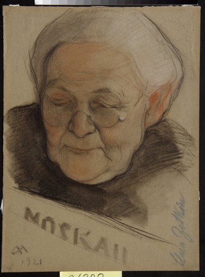 Retrato de Clara Zetkin (nee Eisneer) de Nikolai Andreevich Andreev