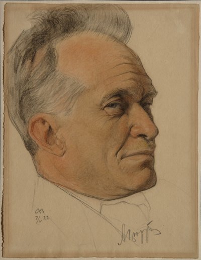 Retrato de Alexander Dmitrievich Tsiurupa 1870-1928, 1922 de Nikolai Andreevich Andreev