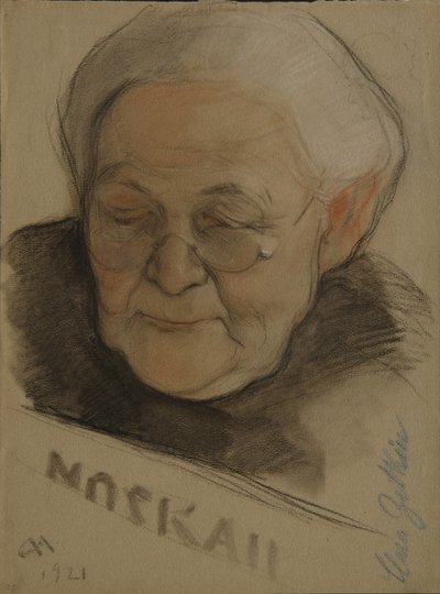Retrato de Clara Zetkin 1857-1933, 1921 de Nikolai Andreevich Andreev