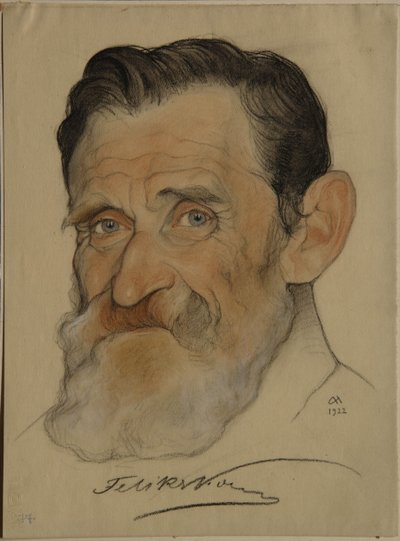 Retrato de Feliks Yakovlevich Kon 1864-1941, 1922 de Nikolai Andreevich Andreev