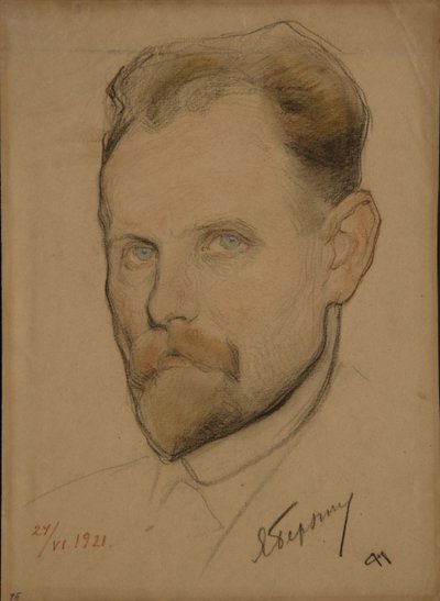 Retrato de Jan Berzin 1889-1938, 1921 de Nikolai Andreevich Andreev