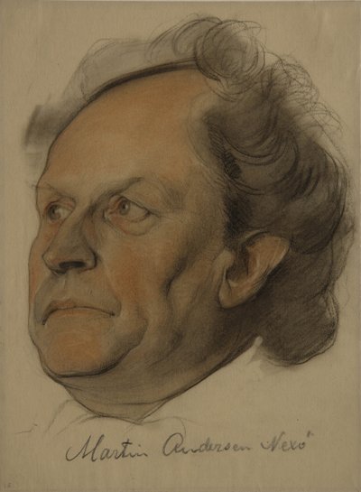 Retrato de Martin Andersen Nexø 1869-1954, 1922 de Nikolai Andreevich Andreev