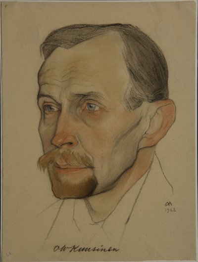 Retrato de Otto Wilhelm Wille Kuusinen de Nikolai Andreevich Andreev