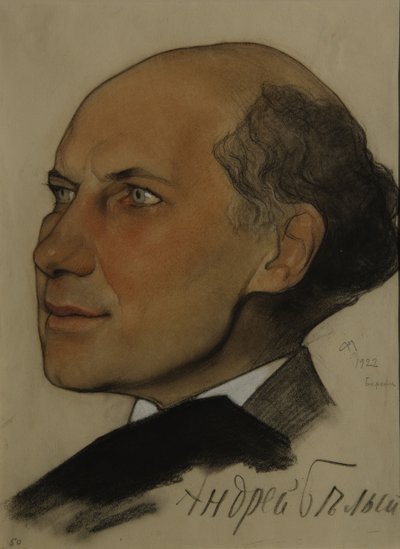 Retrato del Poeta Andrei Bely 1880-1934, 1922 de Nikolai Andreevich Andreev