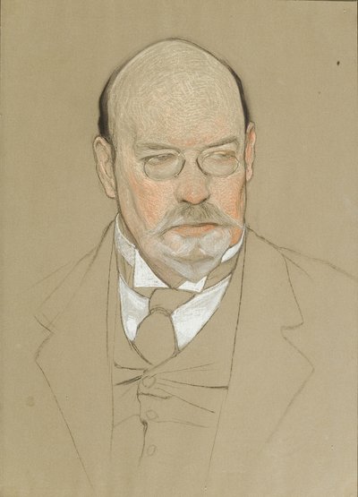 Retrato del pintor Ilya Ostroukhov 1858-1929, 1923 de Nikolai Andreevich Andreev