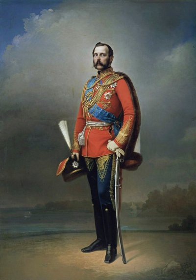 Retrato del Emperador Alejandro II, 1818-1881, 1873 de Nikolai Andreevich Lavrov