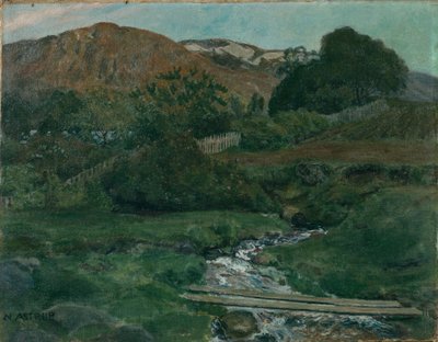 Noche brillante en Jolster, c.1907 de Nikolai Astrup
