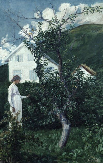 Últimos días de verano, c.1911 (óleo sobre lienzo) de Nikolai Astrup