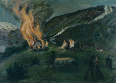 fuego de verano de Nikolai Astrup
