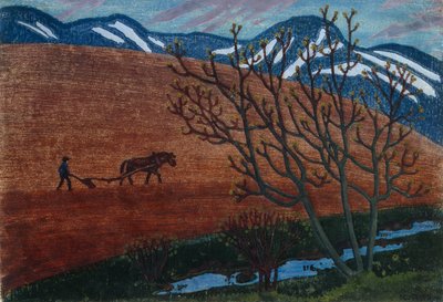 noche de arado de Nikolai Astrup
