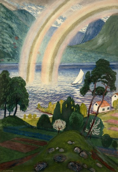 arcoiris, gran arcoiris de Nikolai Astrup