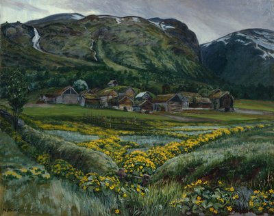 Sábado por la noche y ranúnculos de Nikolai Astrup