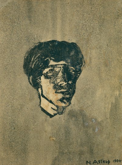 pequeño autorretrato de Nikolai Astrup