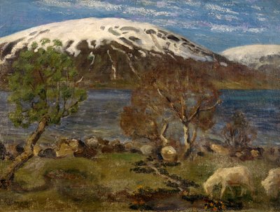 Primavera en el agua de Jolster de Nikolai Astrup
