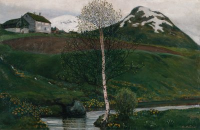 Ambiente primaveral de Nikolai Astrup