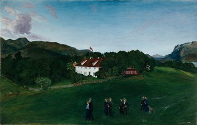 Svanøe Hovedgård, c.1904 de Nikolai Astrup