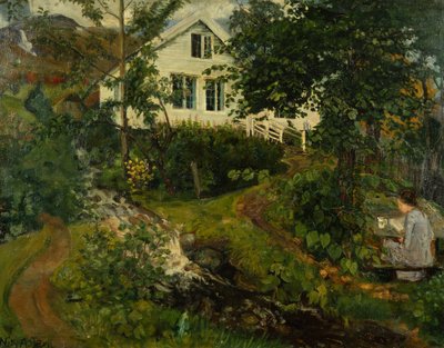 La Vieja Vicaría, antes de 1908 (óleo sobre lienzo) de Nikolai Astrup