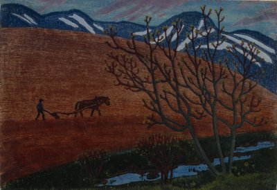 El labrador (óleo sobre lienzo) de Nikolai Astrup