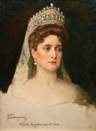 Retrato de la Emperatriz Alexandra Feodorovna, 1907 de Nikolai Bodarevsky