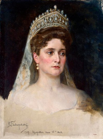 Zarina Alexandra Fyodorovna, 1907 de Nikolai Bodarevsky