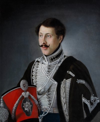 Retrato de Vasily Pavlovich Golovin 1805-1846, 1827 de Nikolai Dmitrievich Mylnikov
