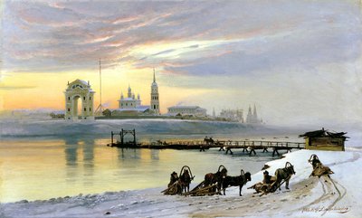 Angara en Irkutsk, 1886 de Nikolai Dobrovolsky