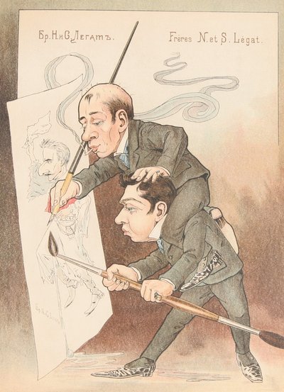 Autocaricatura De: Ballet ruso en caricaturas, 1902-1905 de Nikolai Gustavovich Legat
