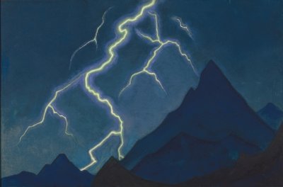 Llamada del cielo. Relámpago, 1935-1936 de Nikolai Konstantinowitsch Roerich