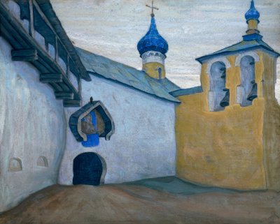 Petschory, Monasterio / Gouache de N. K. Roerich de Nikolai Konstantinowitsch Roerich