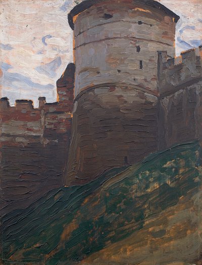 La torre de la fortaleza. Nizhny Novgorod, 1903 de Nikolai Konstantinowitsch Roerich
