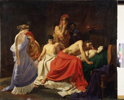 Aquiles lamentando la muerte de Patroclo de Nikolai Nikolajevitch Gay
