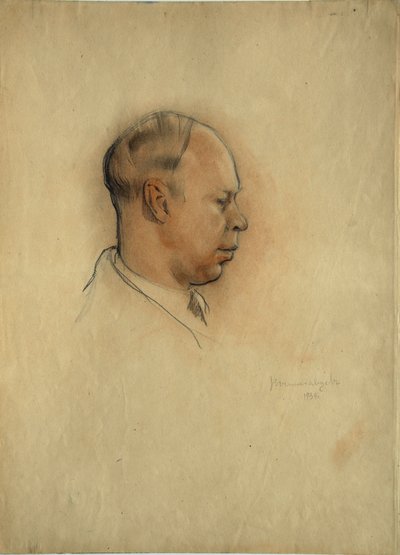 Retrato del compositor Sergei Prokofiev (1891-1953) de Nikolai Nikolayevich Vysheslavtsev