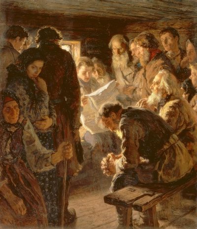 Noticias del frente de guerra de Nikolai P. Bogdanow Bjelski