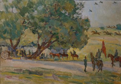 Maniobras cerca de Moscú, 1930-1933 de Nikolai Pavlovich Ulyanov