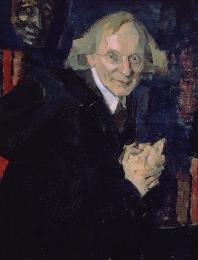 Retrato del poeta Vyacheslav Ivanovich Ivanov (1866-1949) c.1920 (óleo sobre lienzo) de Nikolai Pavlovich Ulyanov