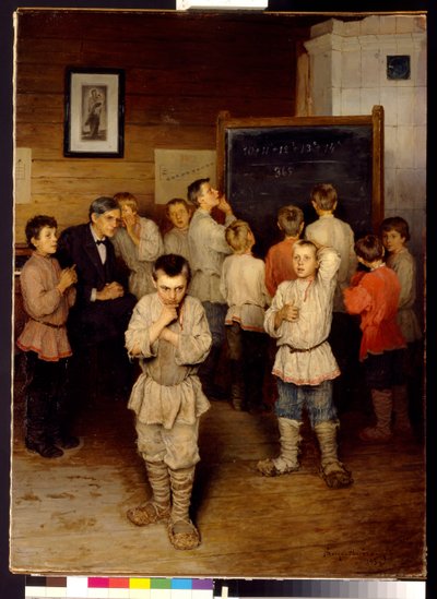 Cálculo mental en la escuela primaria de Nikolai Petrovich Bogdanov Belsky