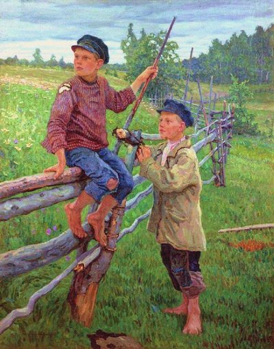 Chicos del campo de Nikolai Petrovich Bogdanov Belsky