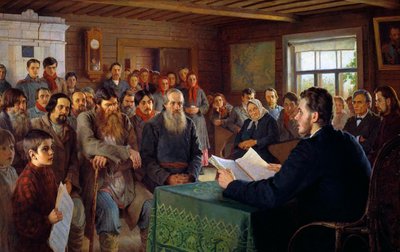 Mensaje dominical en una escuela de pueblo de Nikolai Petrovich Bogdanov Belsky