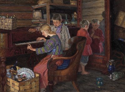 La socialización por Bogdanov-Belsky, Nikolai Petrovich (1868-1945) de Nikolai Petrovich Bogdanov Belsky