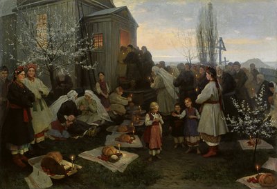 Maitines de Pascua en Ucrania de Nikolai Pimonenko