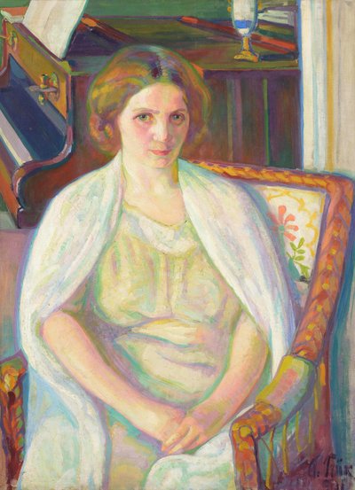 Estonio: "Retrato de Alviina Hyllestedt" de Nikolai Triik