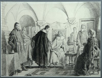 Maria Ivanovna Khlopova, la novia del zar Mijaíl Fyodorovich, 1884 de Nikolai Vasilyevich Nevrev