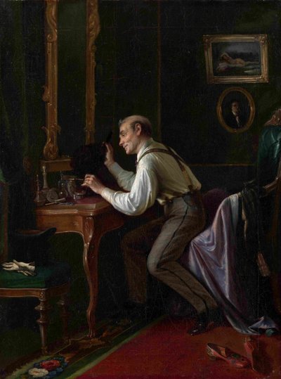 En el tocador, 1872 de Nikolai Yakovlevich Gribkov