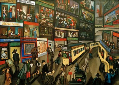 Escena callejera en Berlín de Nikolaus Braun