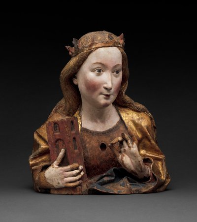 Busto relicario de Santa Bárbara, c.1465 de Nikolaus Gerhaert von Leyden