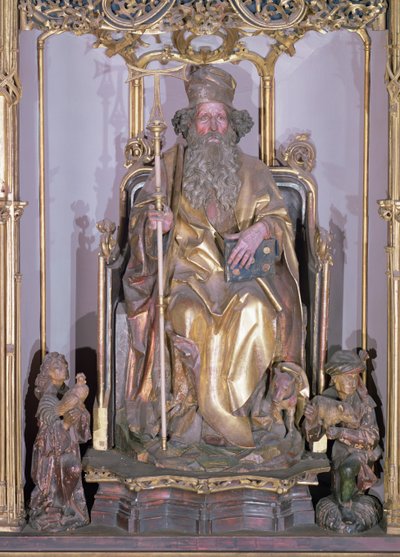 Retablo de Isenheim (detalle de San Antonio el Ermitaño) de Nikolaus Hagenauer