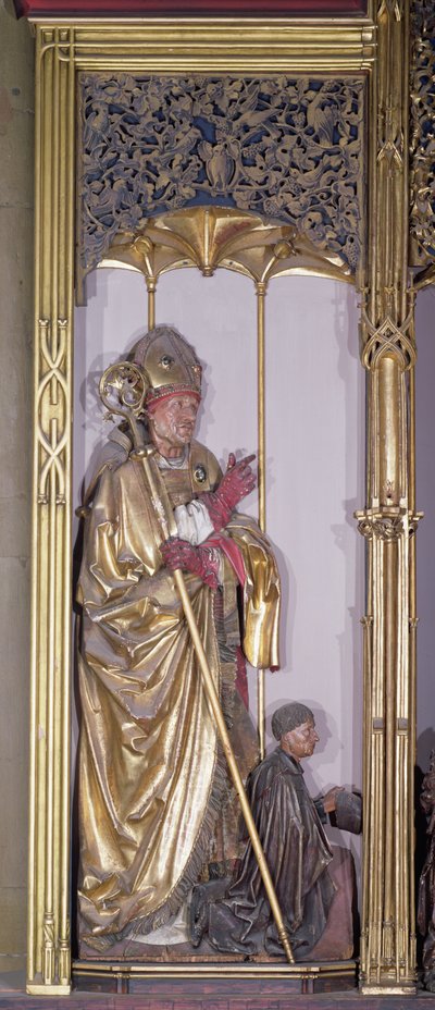 El retablo de Isenheim, San Agustín, c.1490 de Nikolaus Hagenauer
